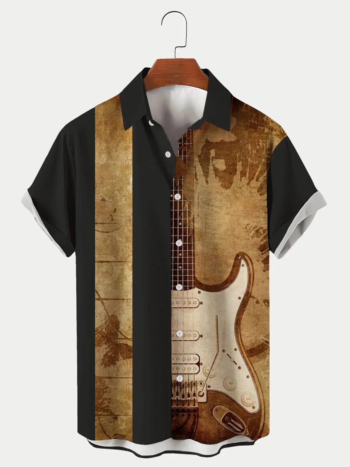 Vintage Electric Guitar Music Instrument Hawaiian Shirt 1 Vintage Electric Guitar Music Instrument Hawaiian Shirt